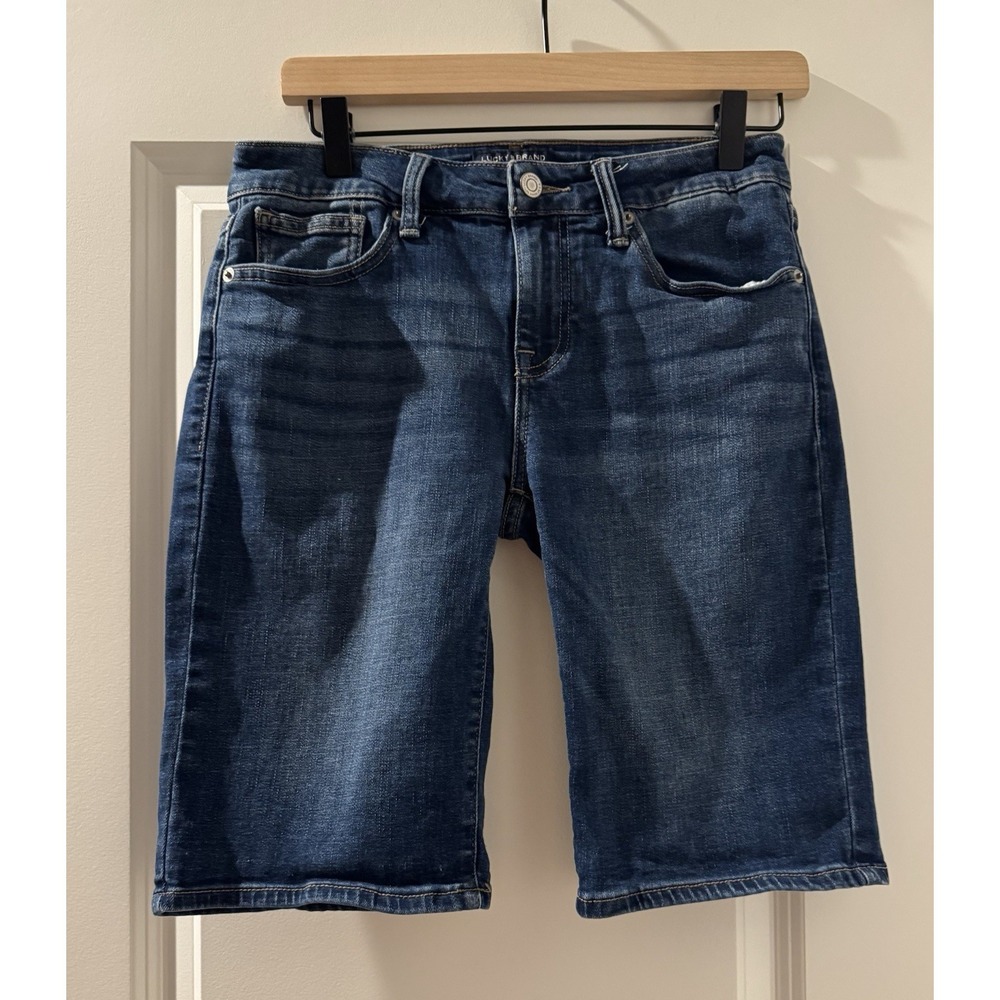 Lucky Brand Bermuda Denim Shorts Womens Size 4/27 Medium Wash Stretch Jean